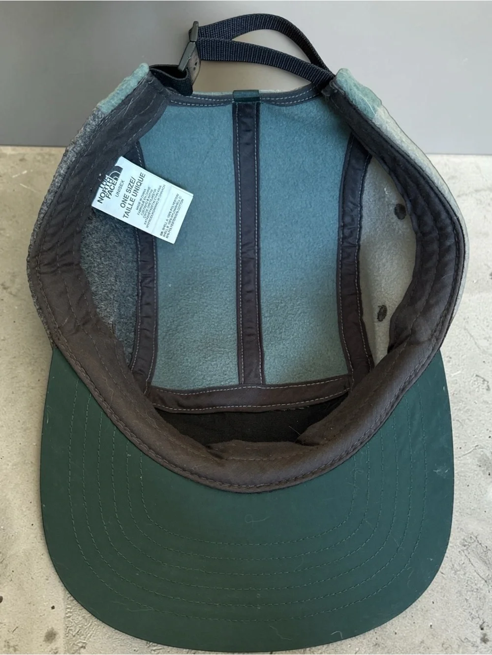 The North Face Denali Five Panel Camp Cap Sage Green Fleece Hat Unisex One Size